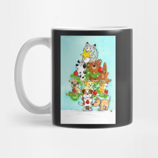 Dog Christmas Tree Mug